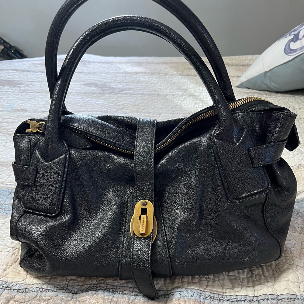 Authentic Burberry Turn lock Satchel